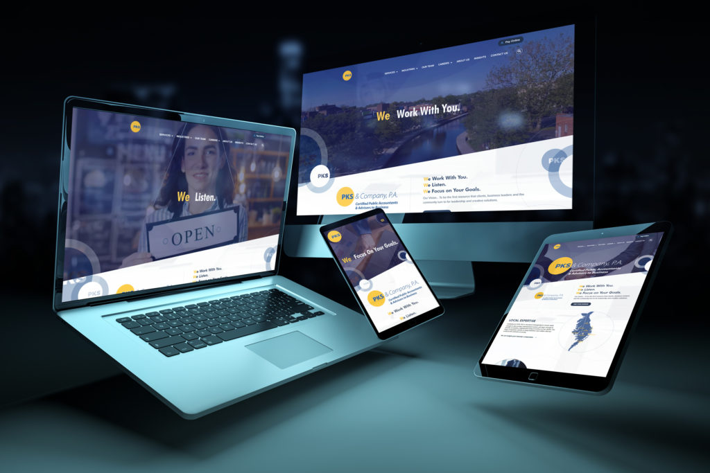 PKS CPA website redesign by local Salisbury and Ocean City Web Design Agency, Garner Group Marketing